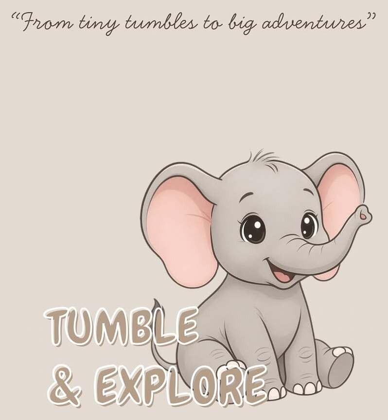 Tumble & Explore Baby Elephant Logo